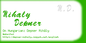 mihaly depner business card